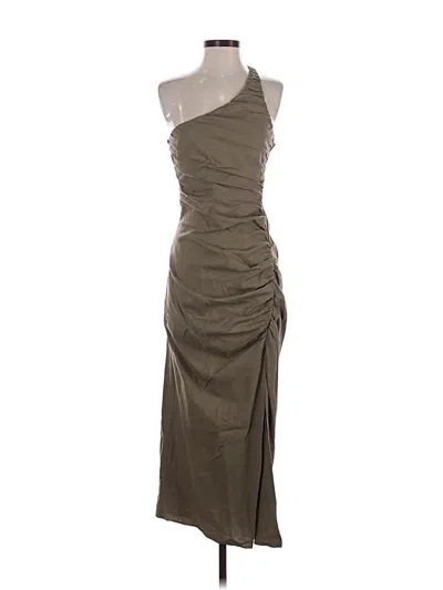 Pre-owned Zara Cocktail Dress In Brown