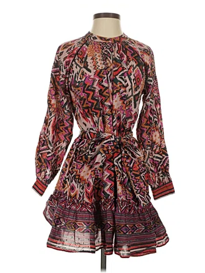 Pre-owned Zara Cocktail Dress In Burgundy