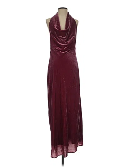 Pre-owned Zara Cocktail Dress In Burgundy