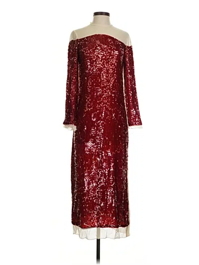 Zara Cocktail Dress In Burgundy