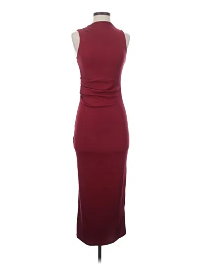Pre-owned Zara Cocktail Dress In Burgundy