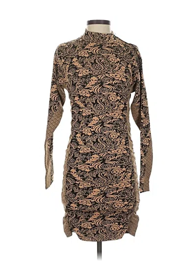 Pre-owned Zara Cocktail Dress In Gold