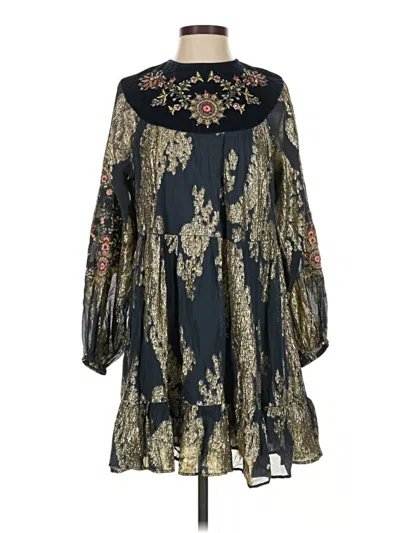 Pre-owned Zara Cocktail Dress In Gold