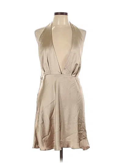 Pre-owned Zara Cocktail Dress In Gold