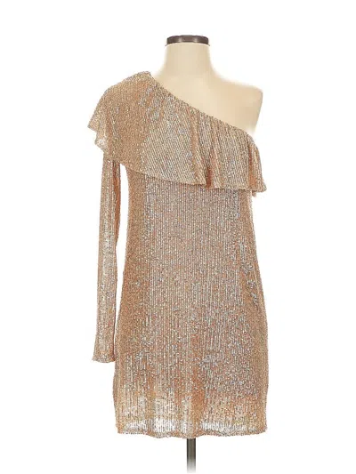 Pre-owned Zara Cocktail Dress In Gold