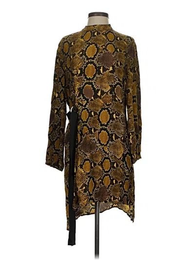 Pre-owned Zara Cocktail Dress In Gold