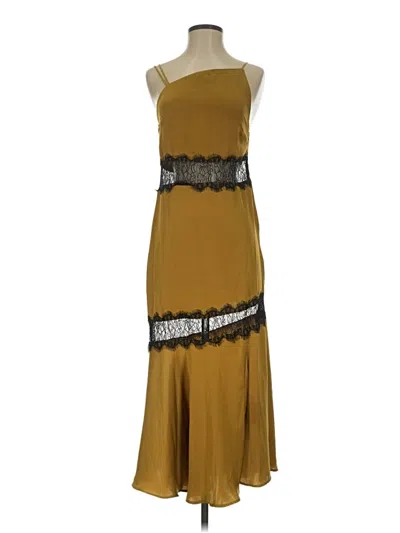 Pre-owned Zara Cocktail Dress In Gold