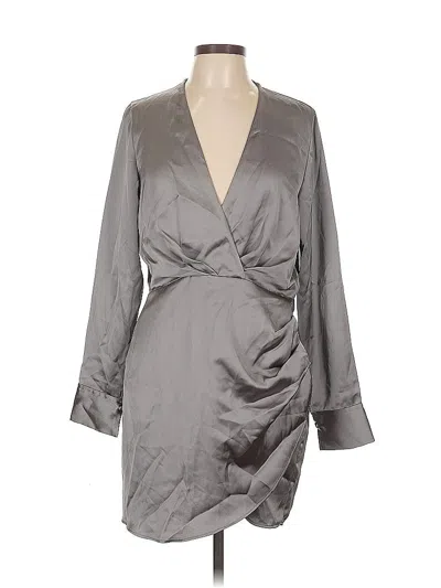 Pre-owned Zara Cocktail Dress In Gray