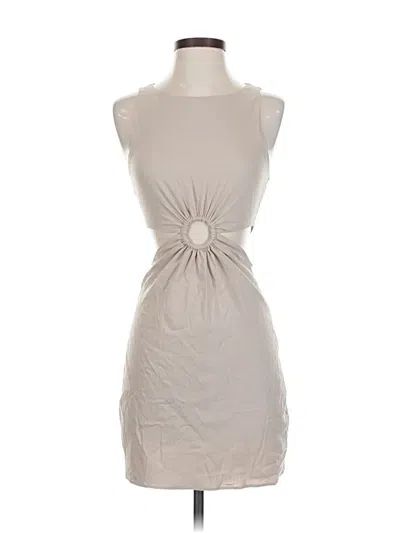 Pre-owned Zara Cocktail Dress In Gray
