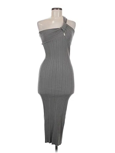 Pre-owned Zara Cocktail Dress In Gray