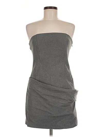 Pre-owned Zara Cocktail Dress In Gray