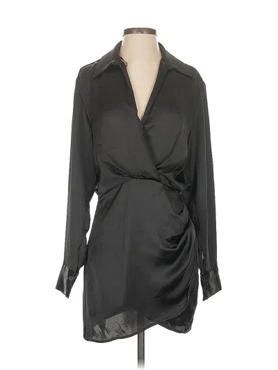Pre-owned Zara Cocktail Dress In Gray