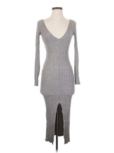 Pre-owned Zara Cocktail Dress In Gray