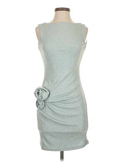 Pre-owned Zara Cocktail Dress In Gray