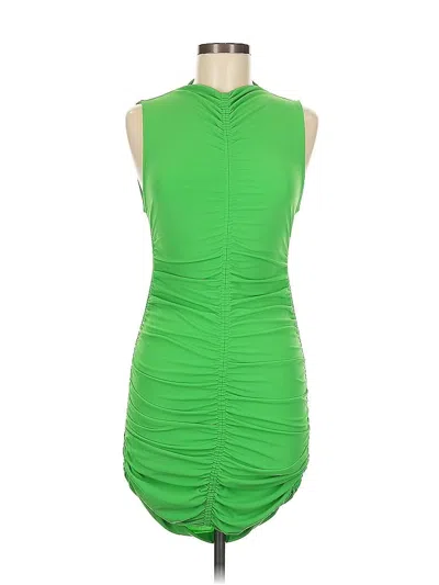 Pre-owned Zara Cocktail Dress In Green