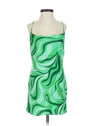 Pre-owned Zara Cocktail Dress In Green