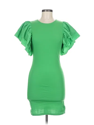 Pre-owned Zara Cocktail Dress In Green