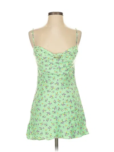 Pre-owned Zara Cocktail Dress In Green