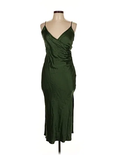 Pre-owned Zara Cocktail Dress In Green