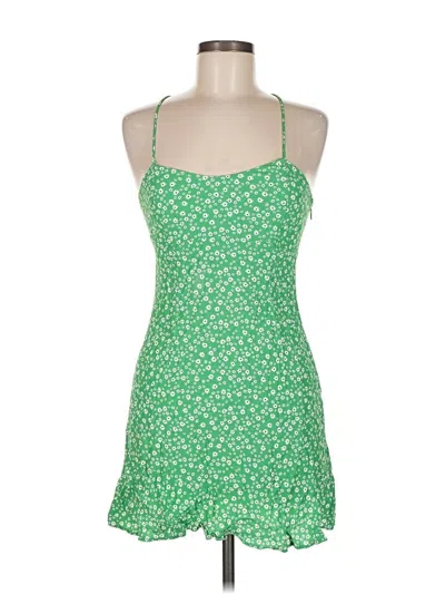 Pre-owned Zara Cocktail Dress In Green