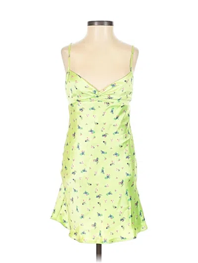 Pre-owned Zara Cocktail Dress In Green
