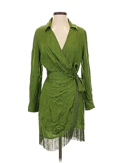 Pre-owned Zara Cocktail Dress In Green