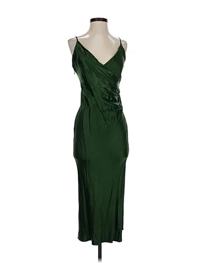 Pre-owned Zara Cocktail Dress In Green