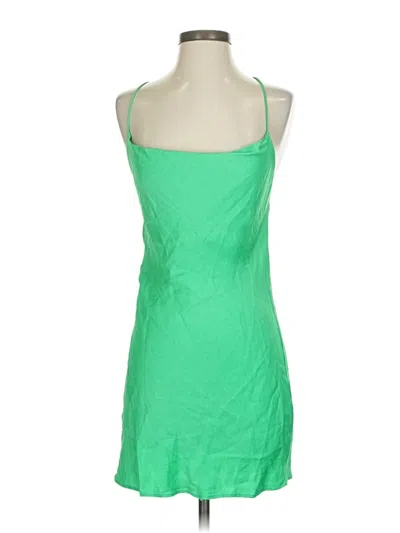 Pre-owned Zara Cocktail Dress In Green