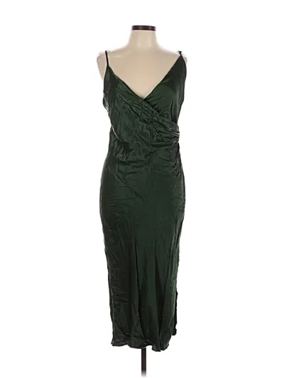 Pre-owned Zara Cocktail Dress In Green