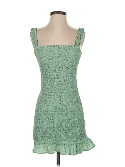 Pre-owned Zara Cocktail Dress In Green