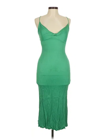 Pre-owned Zara Cocktail Dress In Green