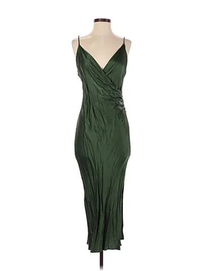 Pre-owned Zara Cocktail Dress In Green