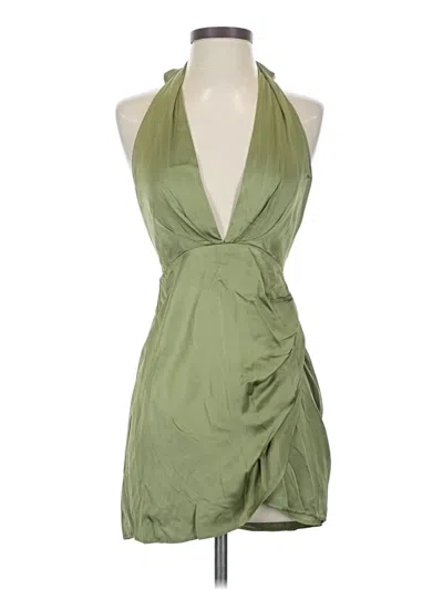 Pre-owned Zara Cocktail Dress In Green