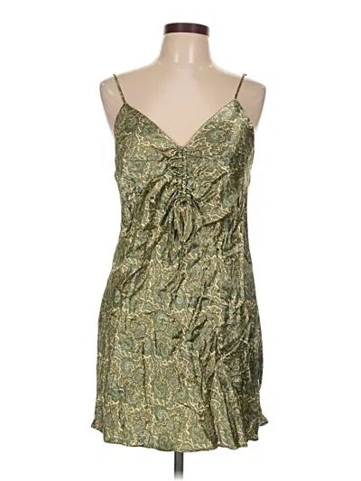 Pre-owned Zara Cocktail Dress In Green