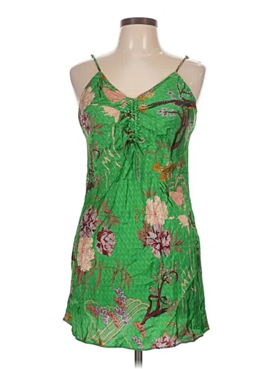 Pre-owned Zara Cocktail Dress In Green