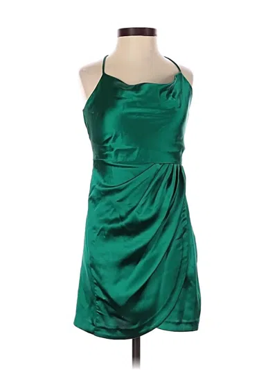Pre-owned Zara Cocktail Dress In Green