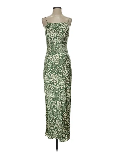 Pre-owned Zara Cocktail Dress In Green