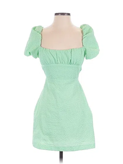 Pre-owned Zara Cocktail Dress In Green