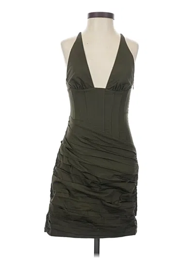 Pre-owned Zara Cocktail Dress In Green