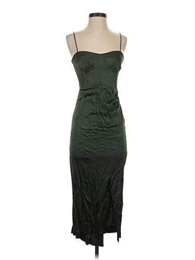 Pre-owned Zara Cocktail Dress In Green