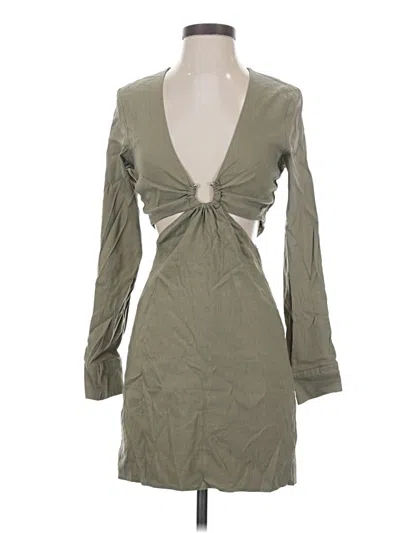 Pre-owned Zara Cocktail Dress In Green