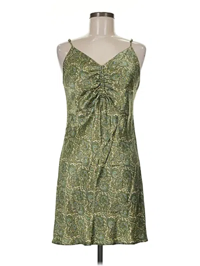 Pre-owned Zara Cocktail Dress In Green