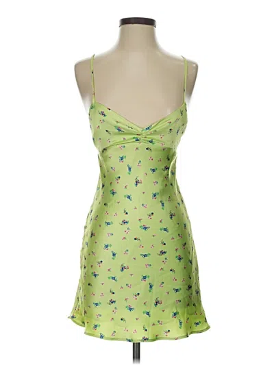 Pre-owned Zara Cocktail Dress In Green