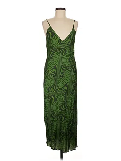 Pre-owned Zara Cocktail Dress In Green