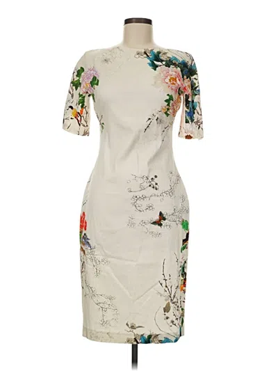 Pre-owned Zara Cocktail Dress In Ivory
