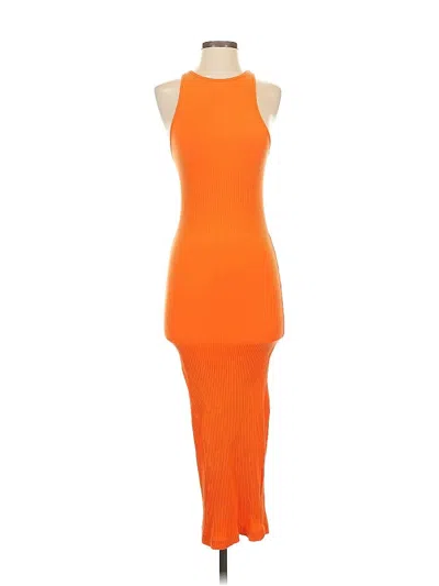 Pre-owned Zara Cocktail Dress In Orange