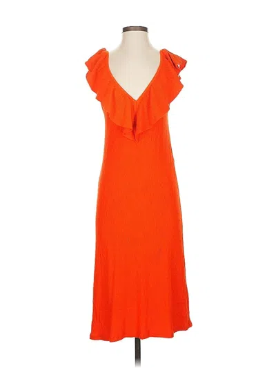 Pre-owned Zara Cocktail Dress In Orange