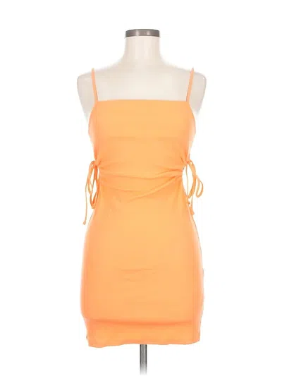 Pre-owned Zara Cocktail Dress In Orange