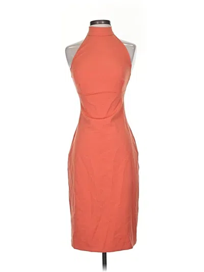 Pre-owned Zara Cocktail Dress In Orange