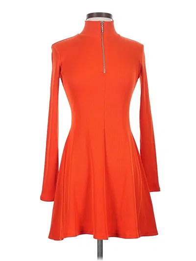 Pre-owned Zara Cocktail Dress In Orange